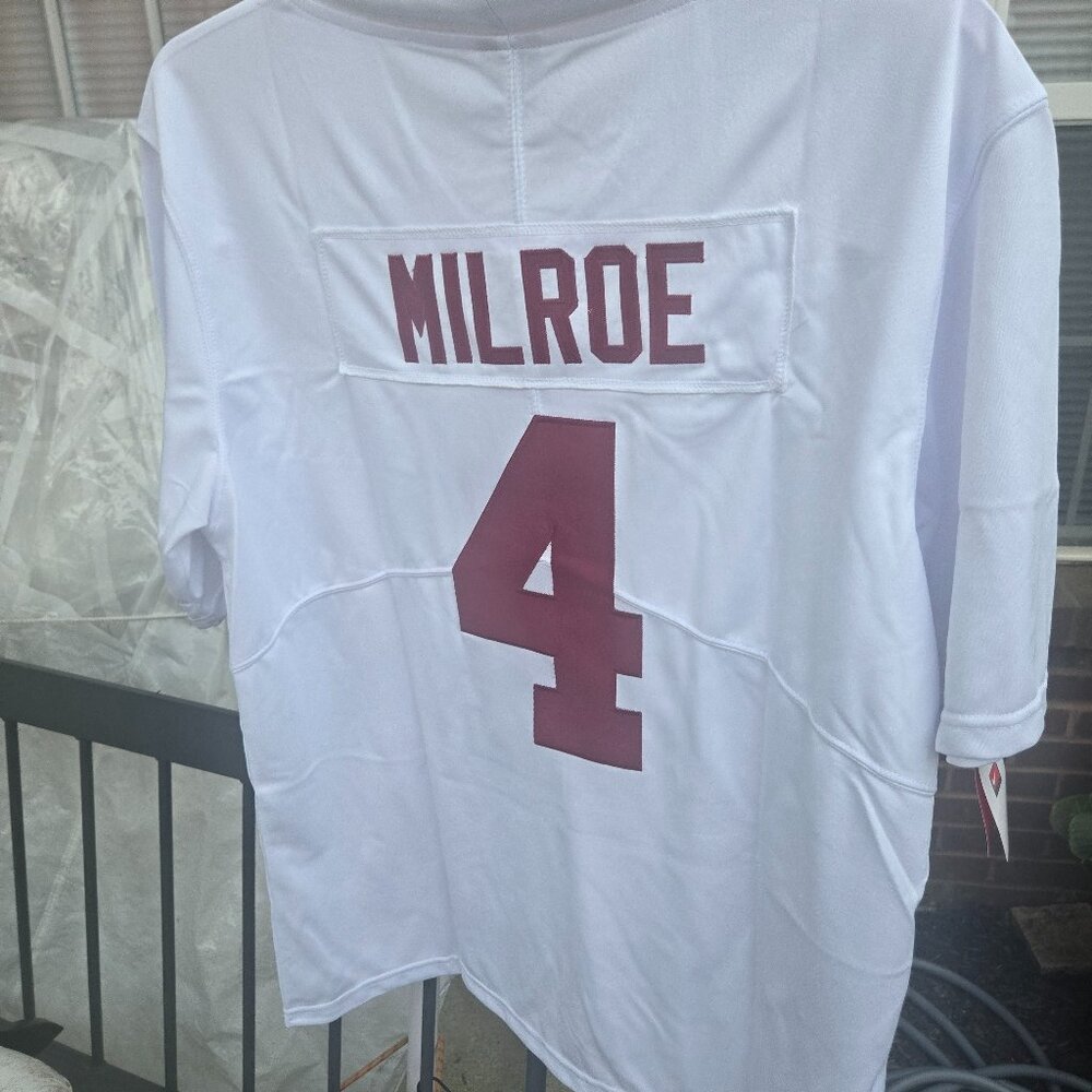 Jalen Milroe Crimson Tide Crimson Men Jersey - All Stitched
